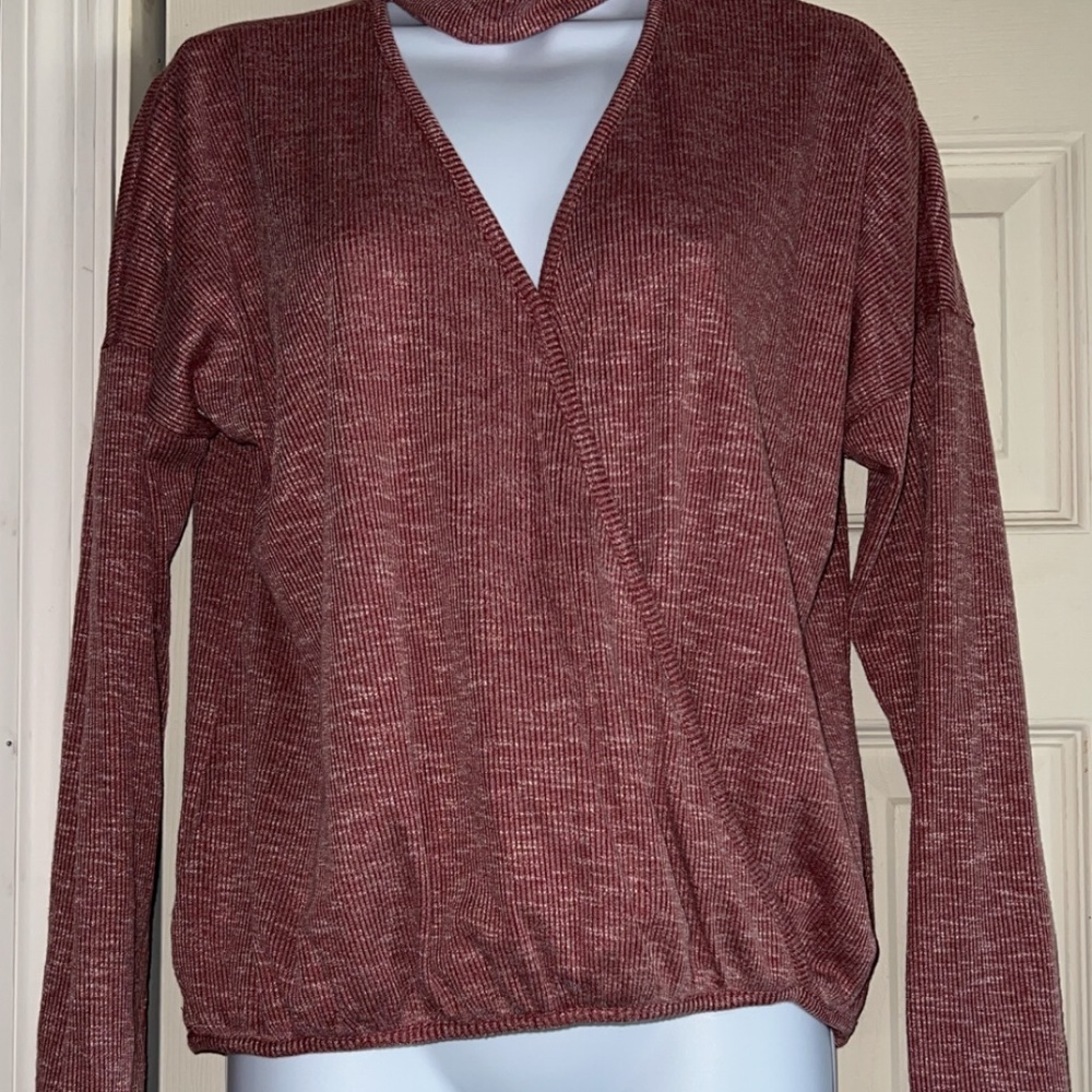 DARLING WOMANS MAROON LONG SLEVE SHIRT